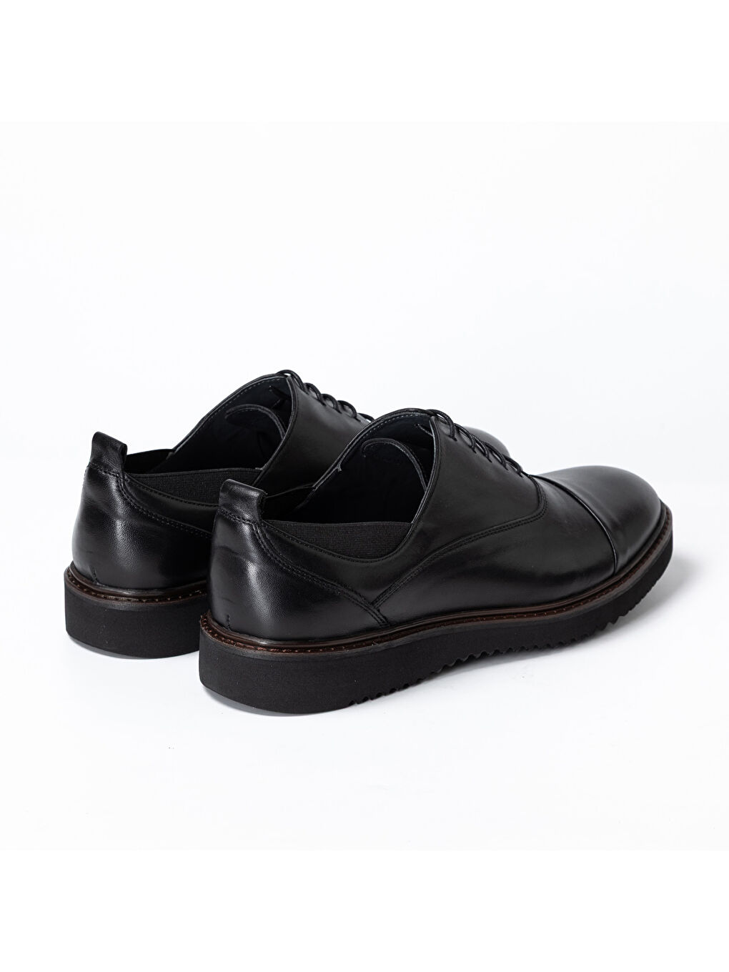 Siyah Erkek Oxford ( Klasik) KA-26Y-C4627 CASUAL Shoe Black Bambi-3