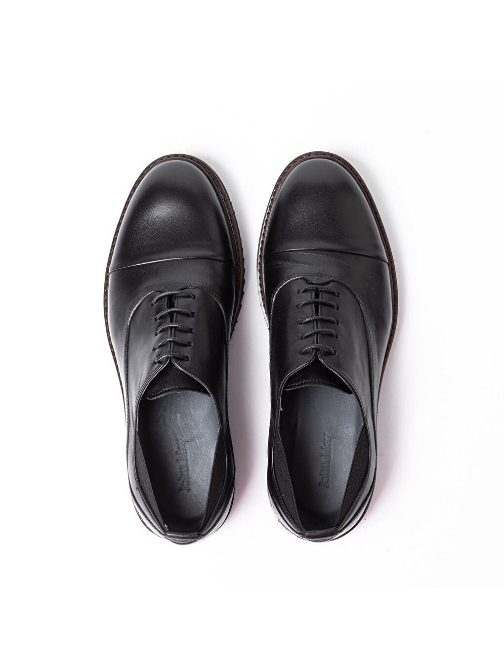 Siyah Erkek Oxford ( Klasik) KA-26Y-C4627 CASUAL Shoe Black Bambi-5