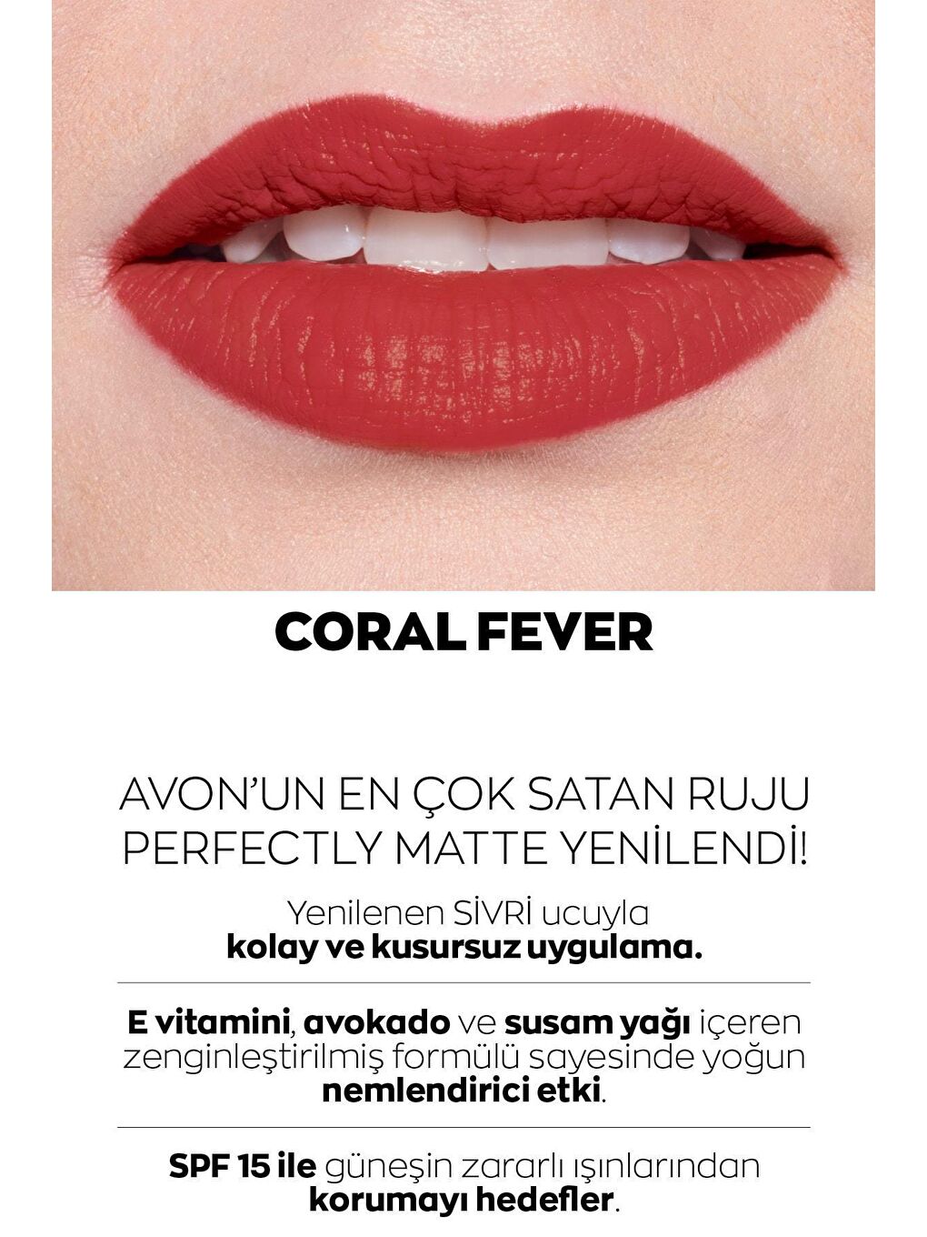 AVON Ultra Mat Ruj Coral Fever ve Glimmerstick Dudak Kalemi Coral Paketi - 2