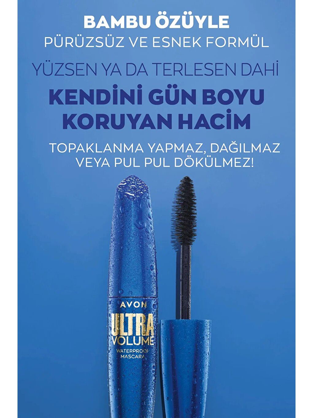 AVON Ultra Volume Suya Dayanıklı Maskara Blackest Black 2'li Set - 4