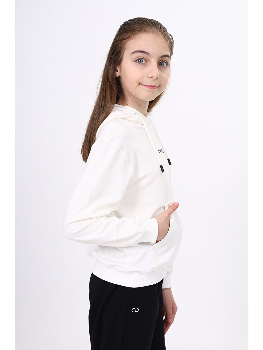 Toontoykids Ekru Kız Çocuk Baskılı Sweatshirt - 2