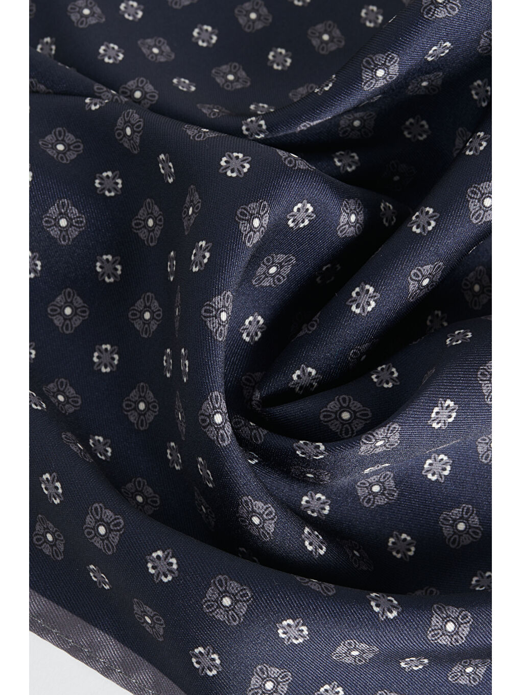 Erkek Lacivert Desenli Mendil-1