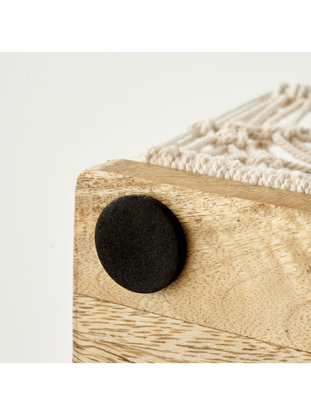 Ekru Sierra Dekoratif Makrome Sepet Krem (35x17x13 cm)-3