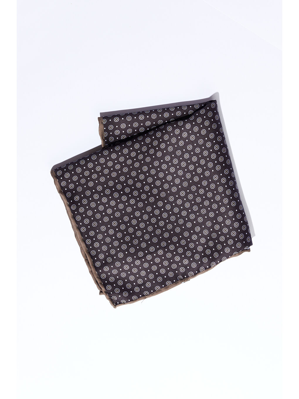 Erkek Lacivert-Kahverengi Desenli Mendil