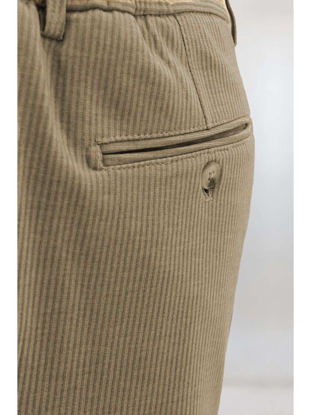 Bej Dynamic Fit Lastikli İpli Erkek Pantolon | Konforlu Smart Casual-2