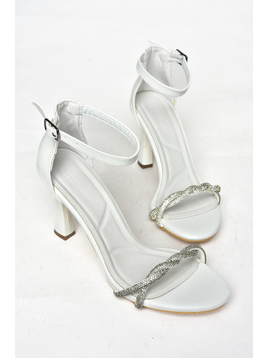 S2513441 Beyaz Kadın Topuklu Ayakkabı-5