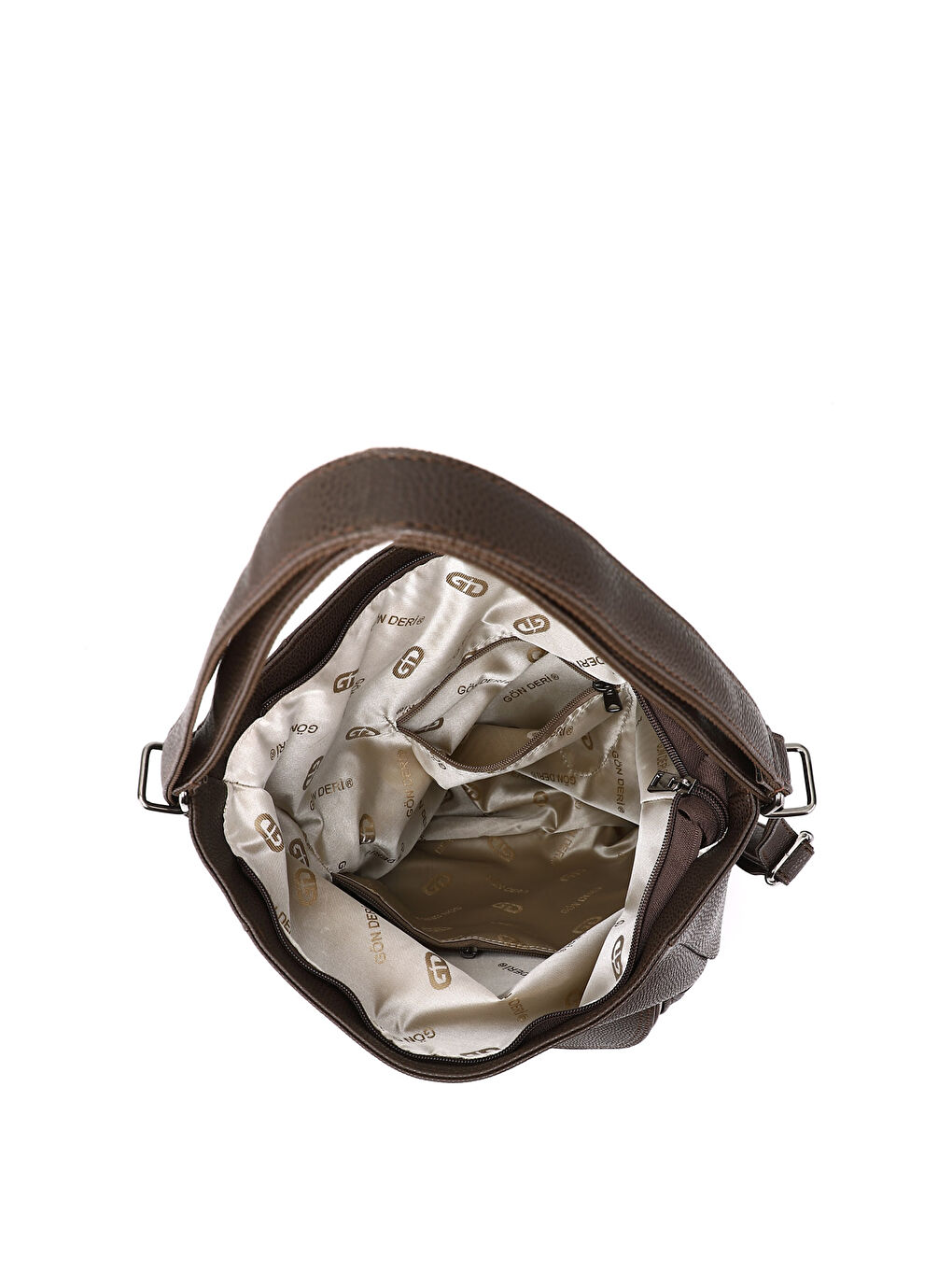 Kahverengi Kadın AÇIK KAHVERENGİ Uzun Askılı Omuz ve Sırt Çantası-4