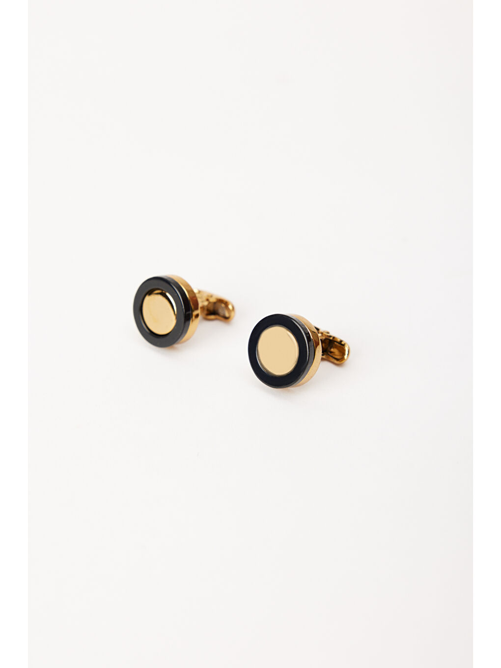 Erkek Siyah-Sarı Metal Kol Düğmesi-1