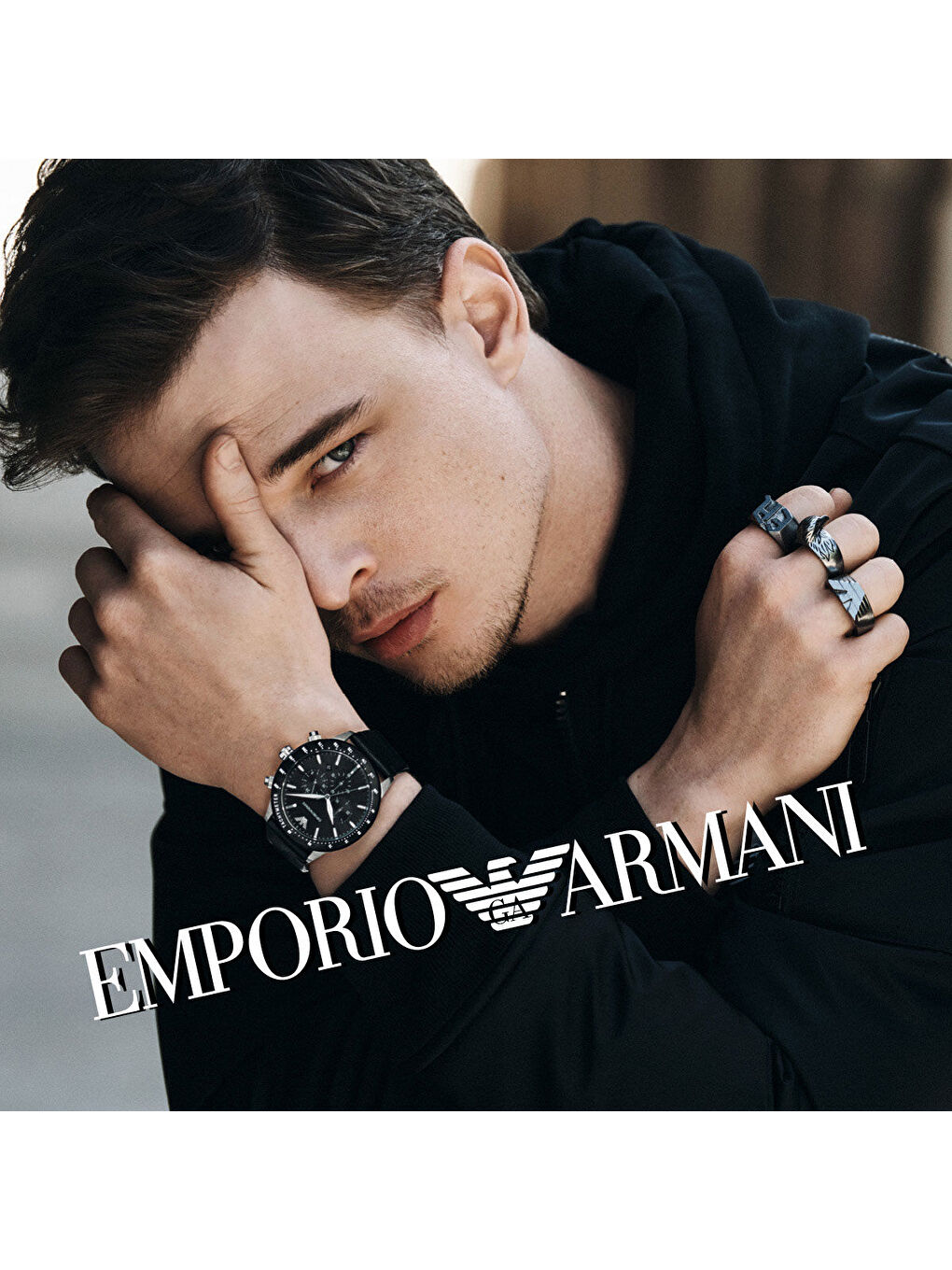 Siyah AR11243 Erkek Kol Saati-3