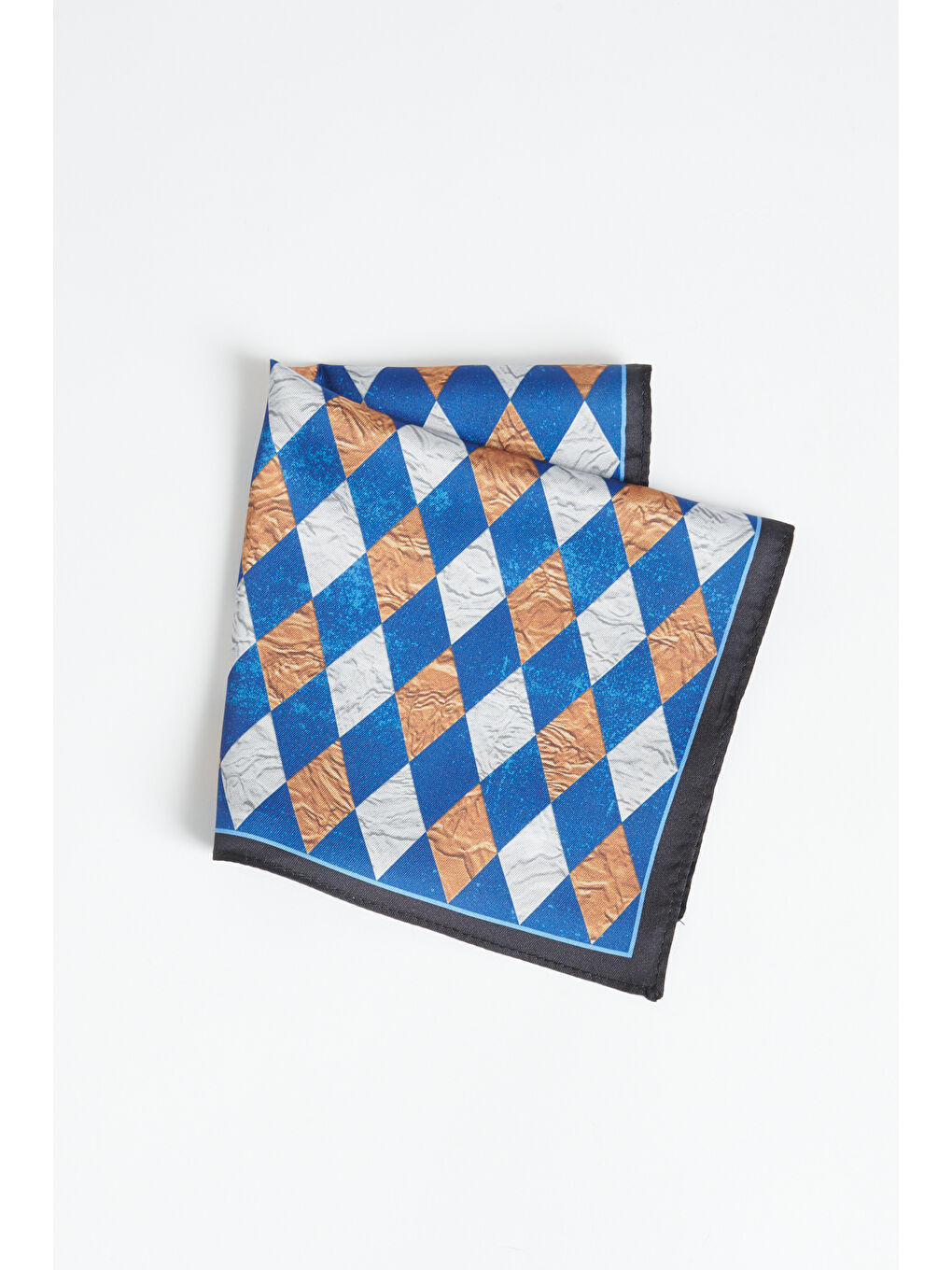 Erkek Lacivert-Bej Desenli Mendil