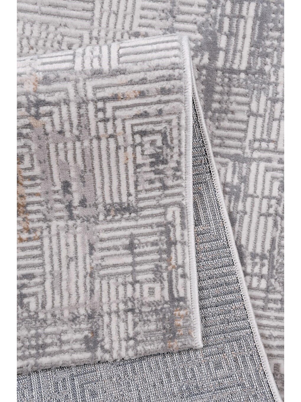 Gri Motto 4481 Modern Dokuma Halı-80x300-2