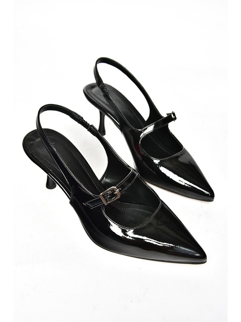 S4042006 Siyah Kadın Topuklu Ayakkabı-2