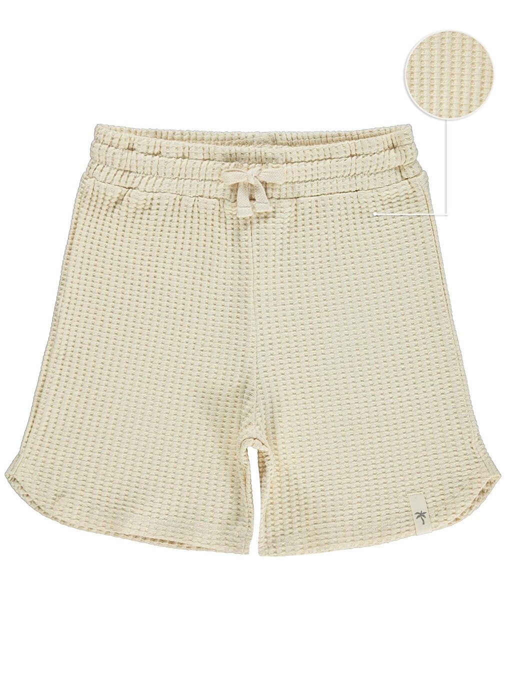 Boys Basic Waffle 10-13 Yaş Şort - Kahverengi