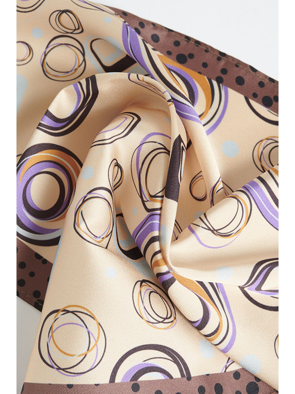 Erkek Bej-Haki Desenli Mendil-1