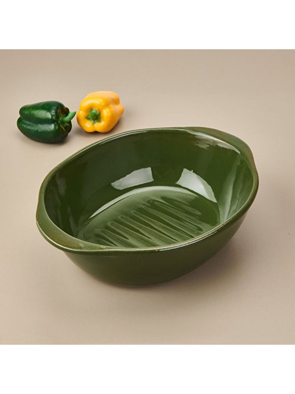 Berlin Fırın Kabı - Yeşil - 31x25 cm-2