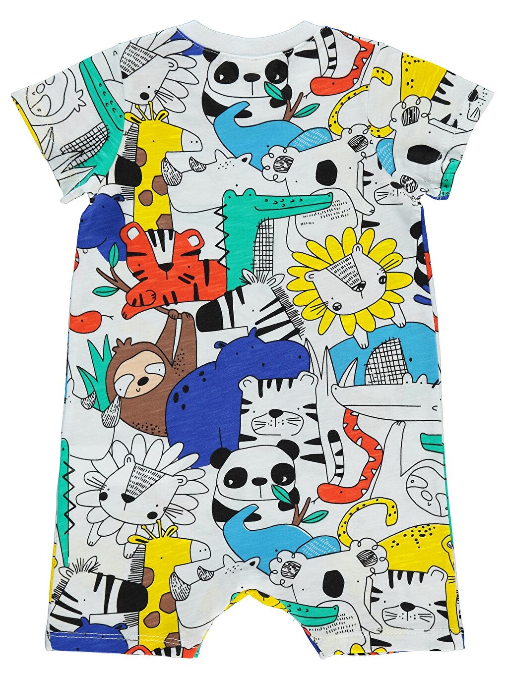 Baby Erkek Bebek Patiksiz Tulum 6-18 Ay Beyaz-1