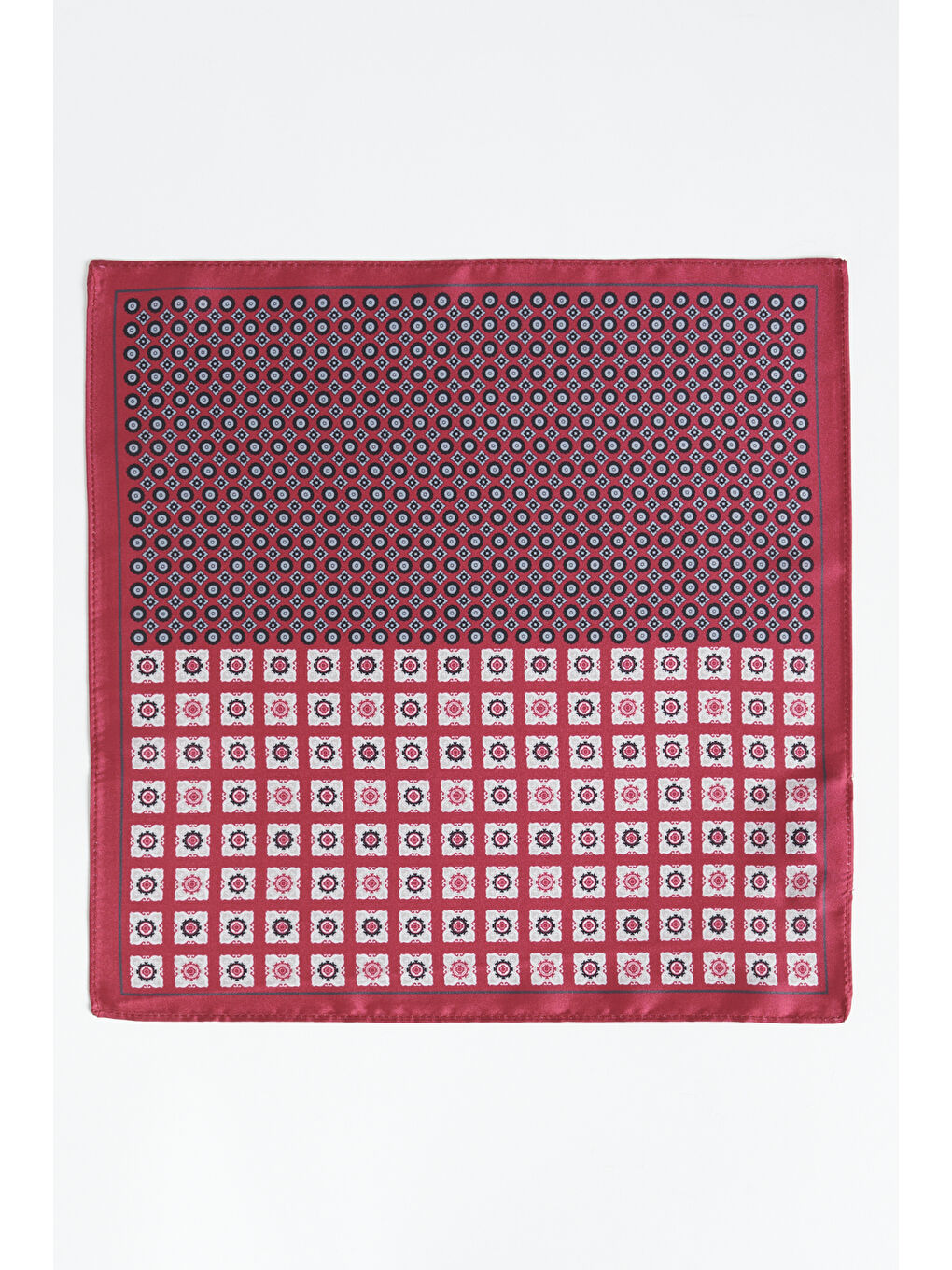 Erkek Bordo Desenli Mendil-2