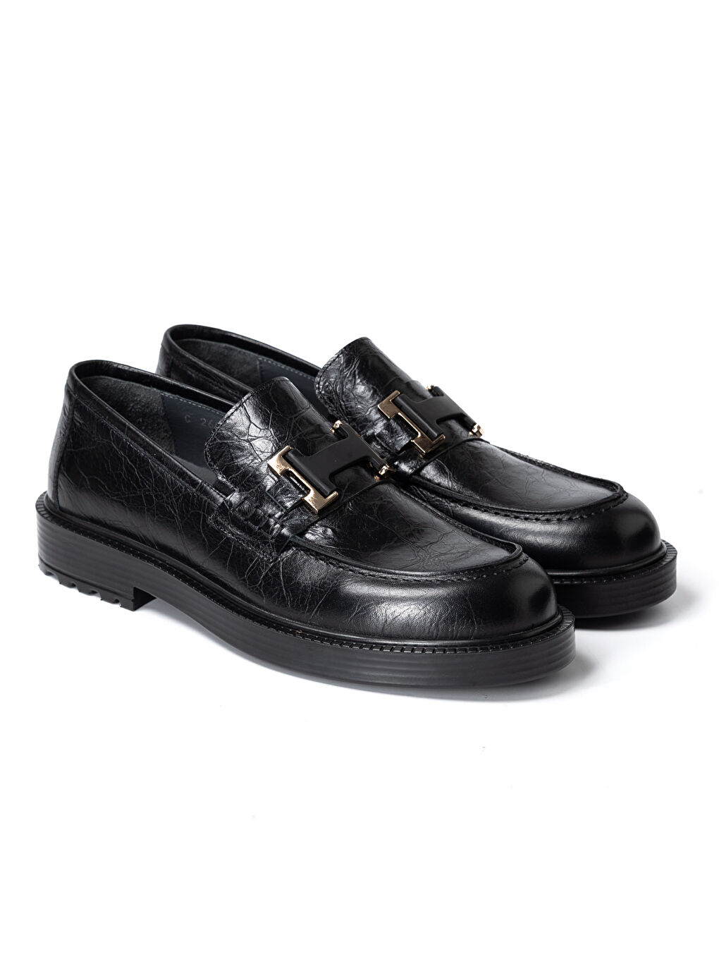 Siyah Erkek Oxford ( Klasik) KA-26Y-C26011 May MUNIH Shoe-2