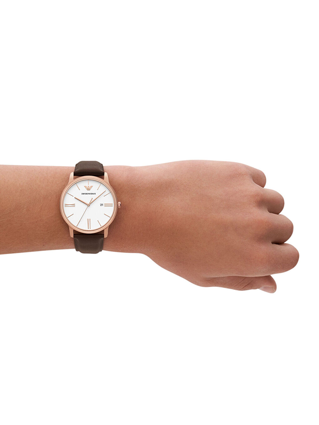 Kahverengi AR11572 Erkek Kol Saati-3