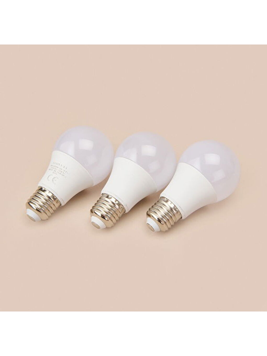 9W E27 800Lm 3'lü Led Ampul - 6500K - Beyaz Işık-1