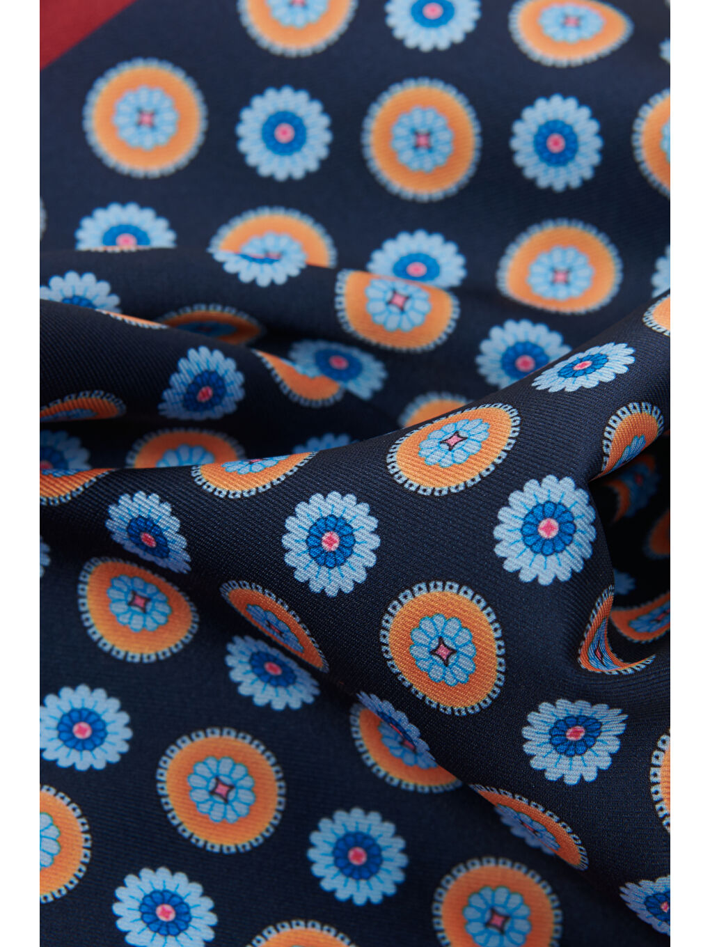 Erkek Bordo-Lacivert Desenli Mendil-2