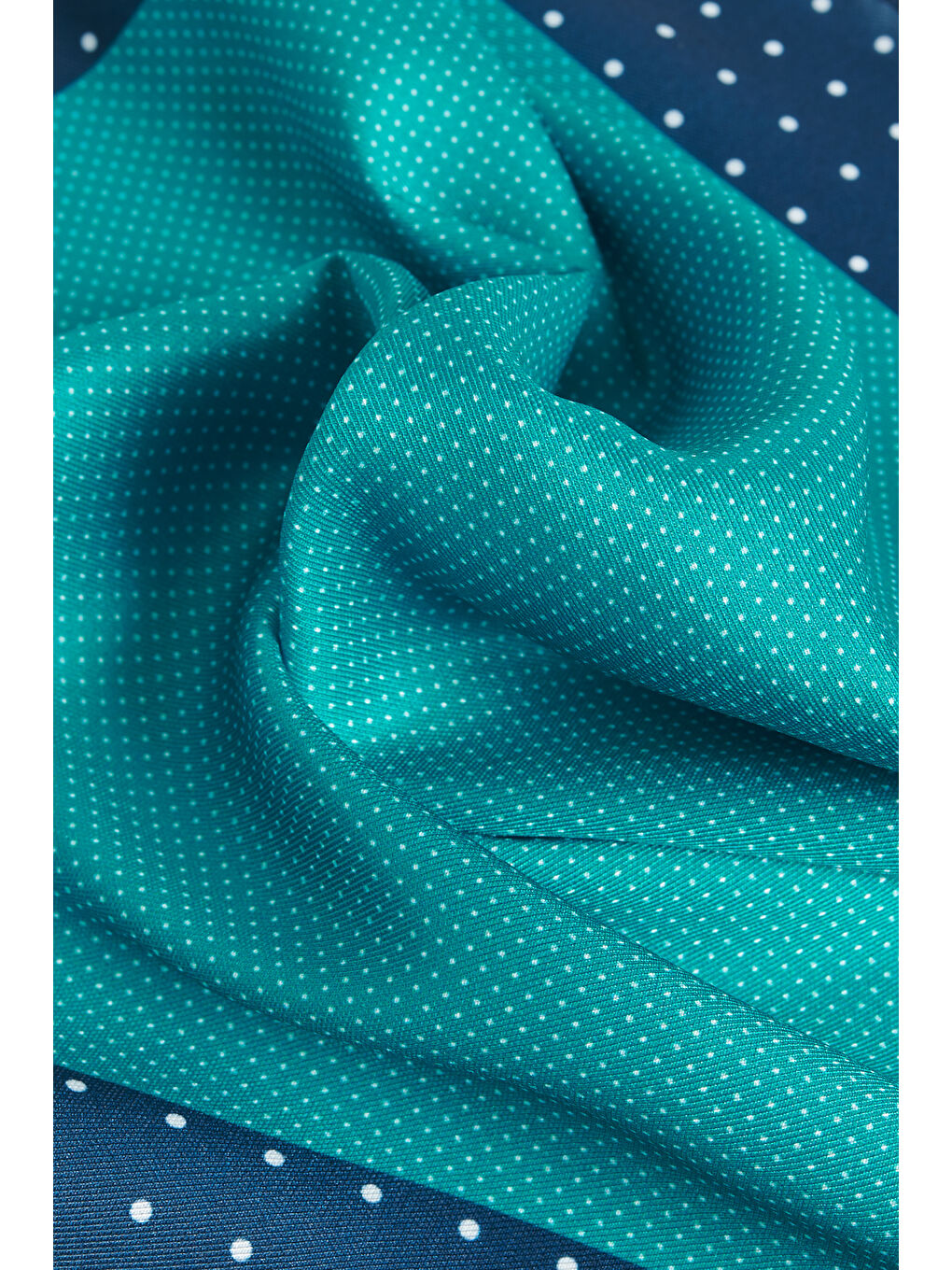 Erkek Yeşil-Lacivert Desenli Mendil-1