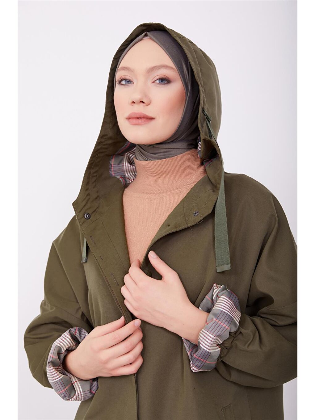 Yeşil Oversize Kap 23K7109-4