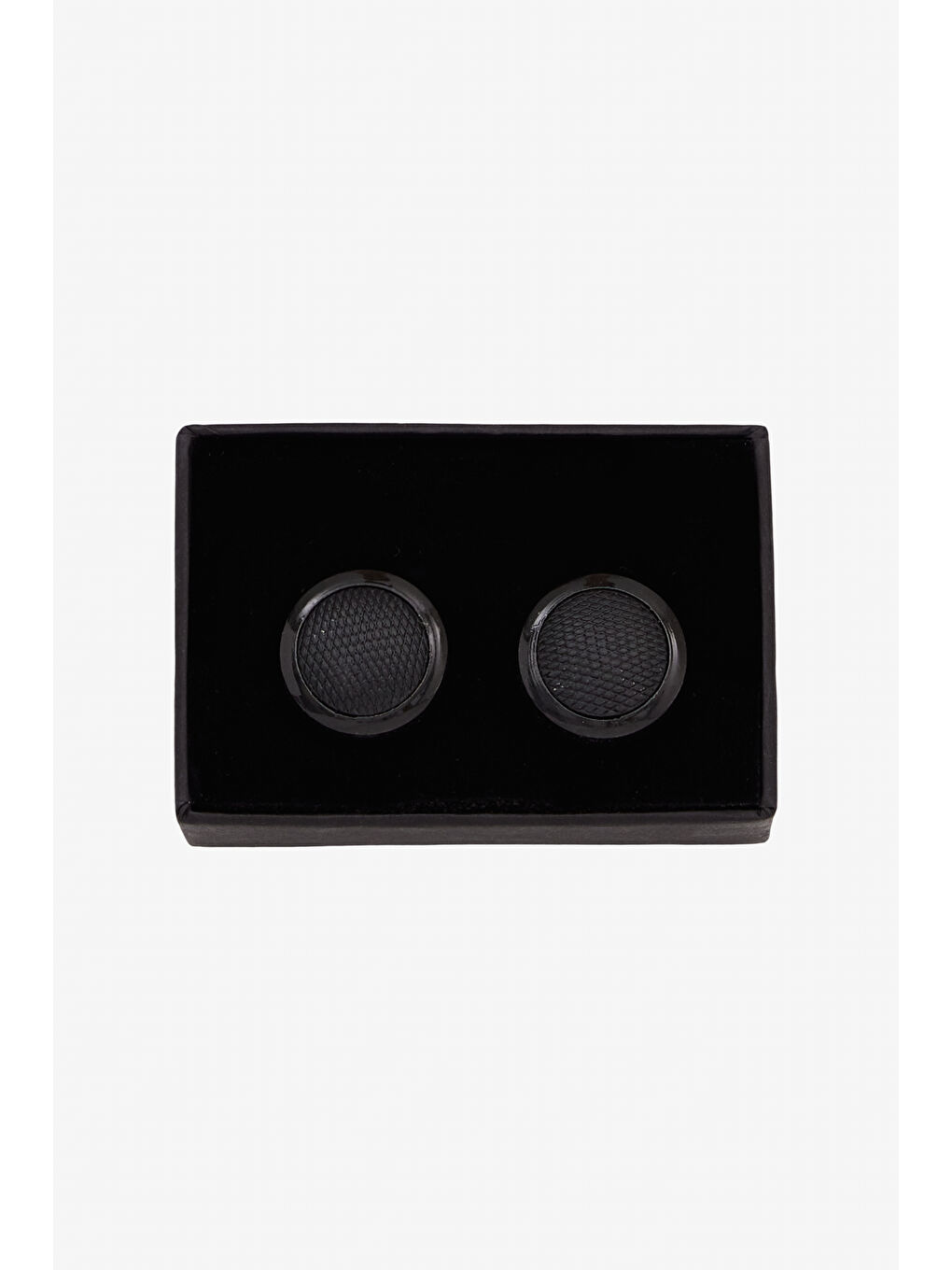 Erkek Siyah-Gri Metal Kol Düğmesi