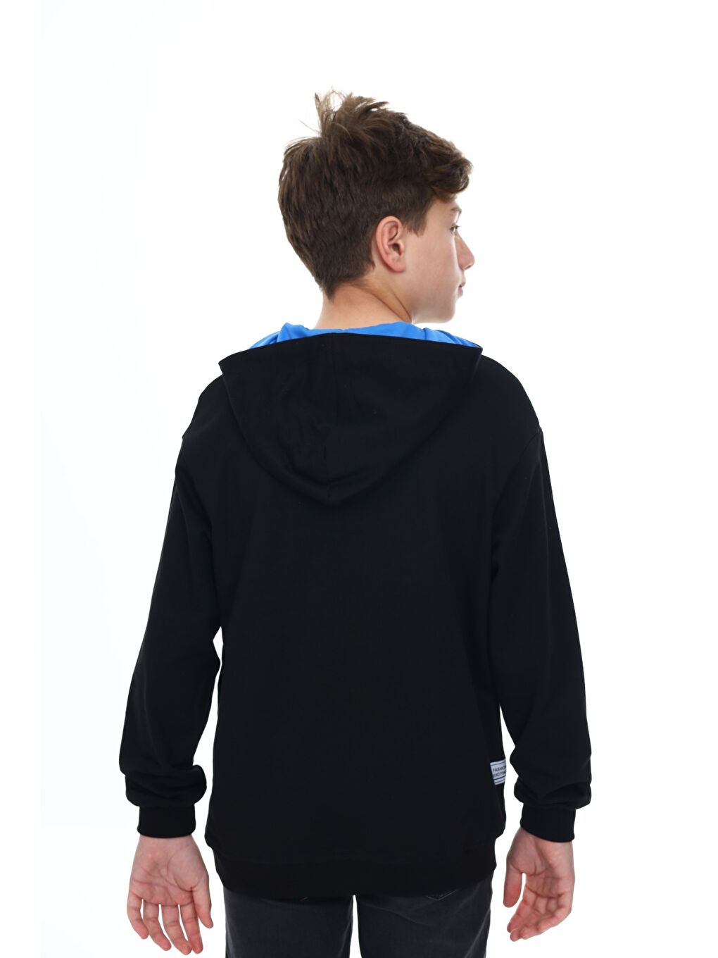 Siyah Erkek Çocuk Baskılı Sweatshirt-3