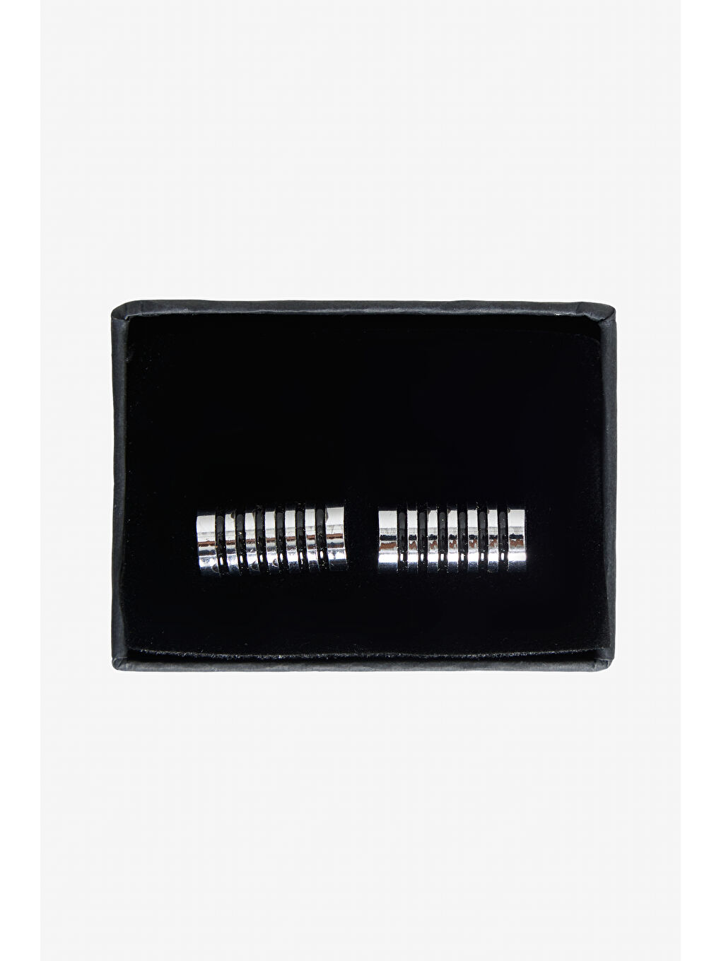 Erkek Siyah-Gri Metal Kol Düğmesi