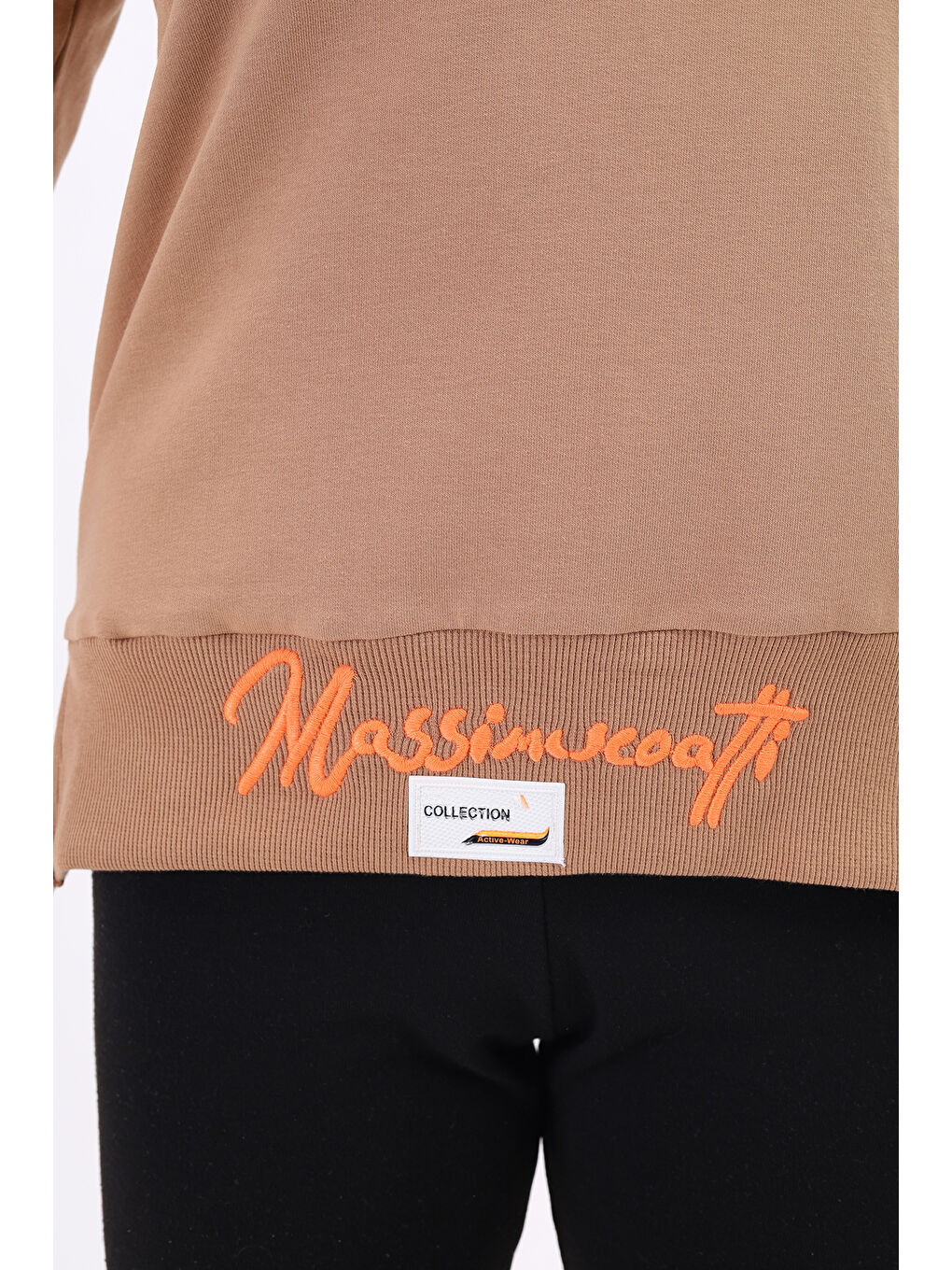 Kahverengi Kız Çocuk Nakışlı Sweatshirt-2