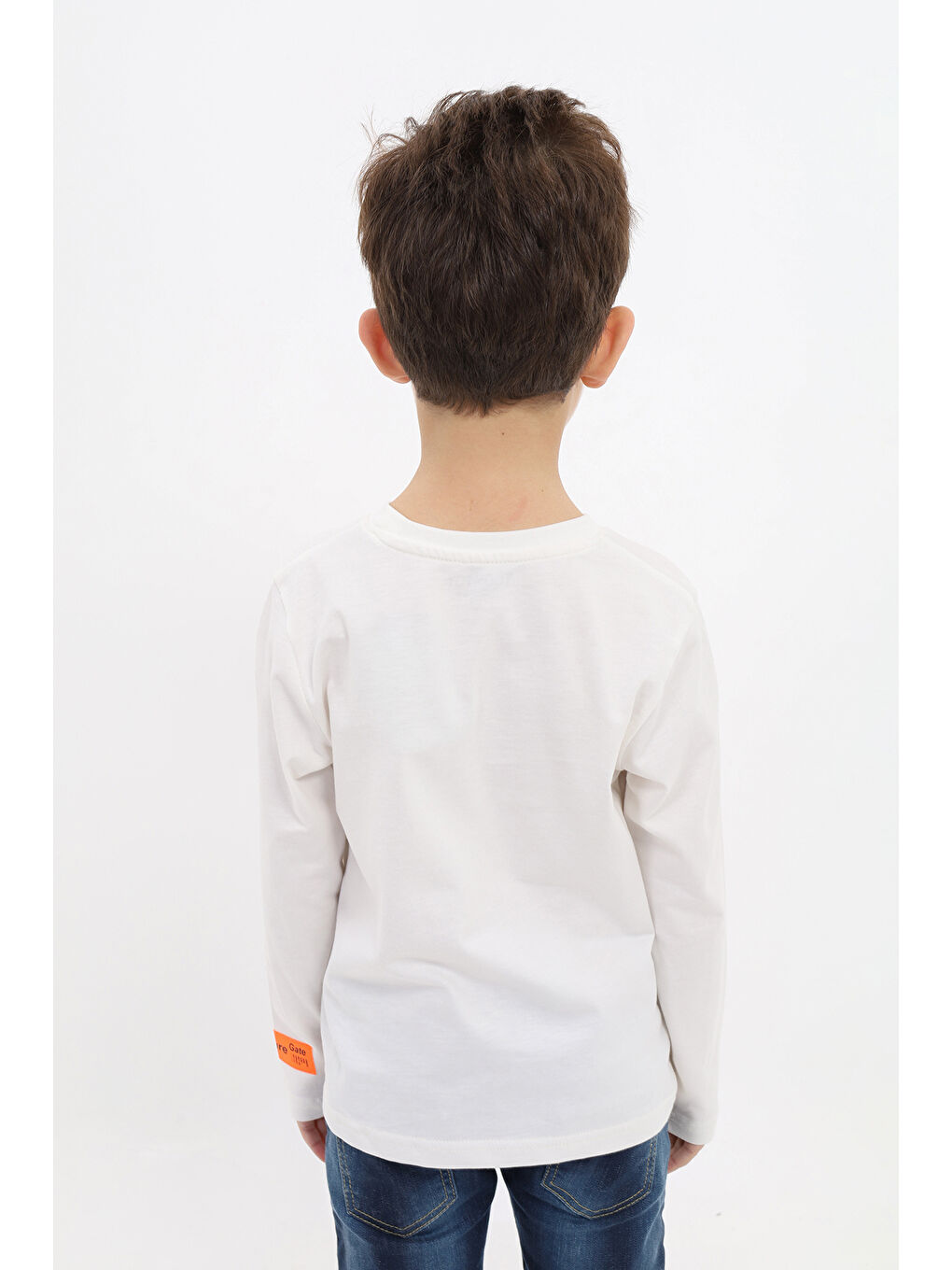 Ekru Erkek Çocuk Baskılı Tişört-2