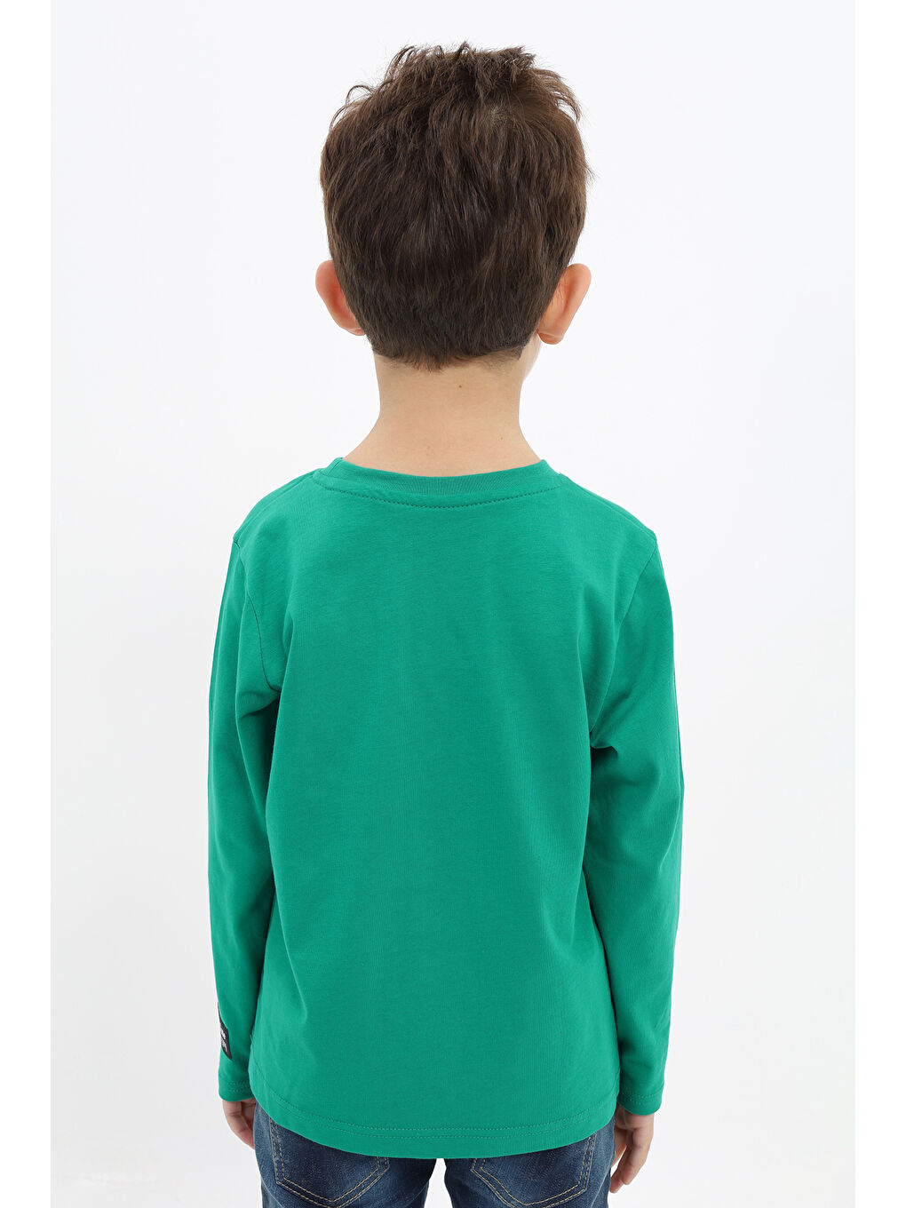 Yeşil Erkek Çocuk Baskılı Tişört-3