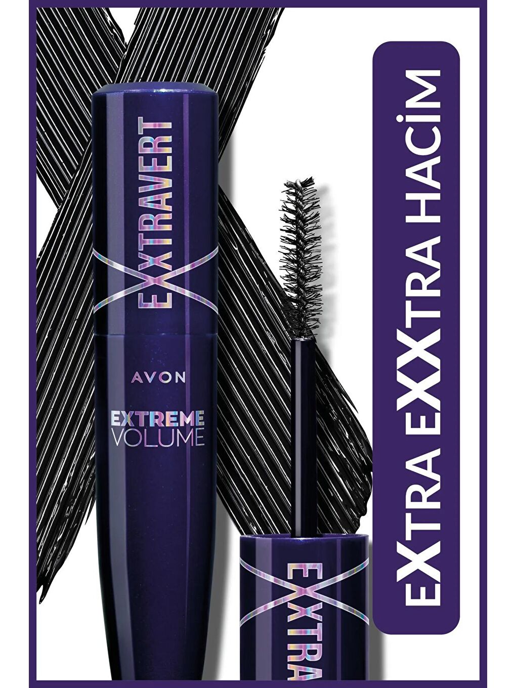 AVON Renksiz Exxtravert Ekstra Hacim Veren Maskara Blackest Black 9 ml