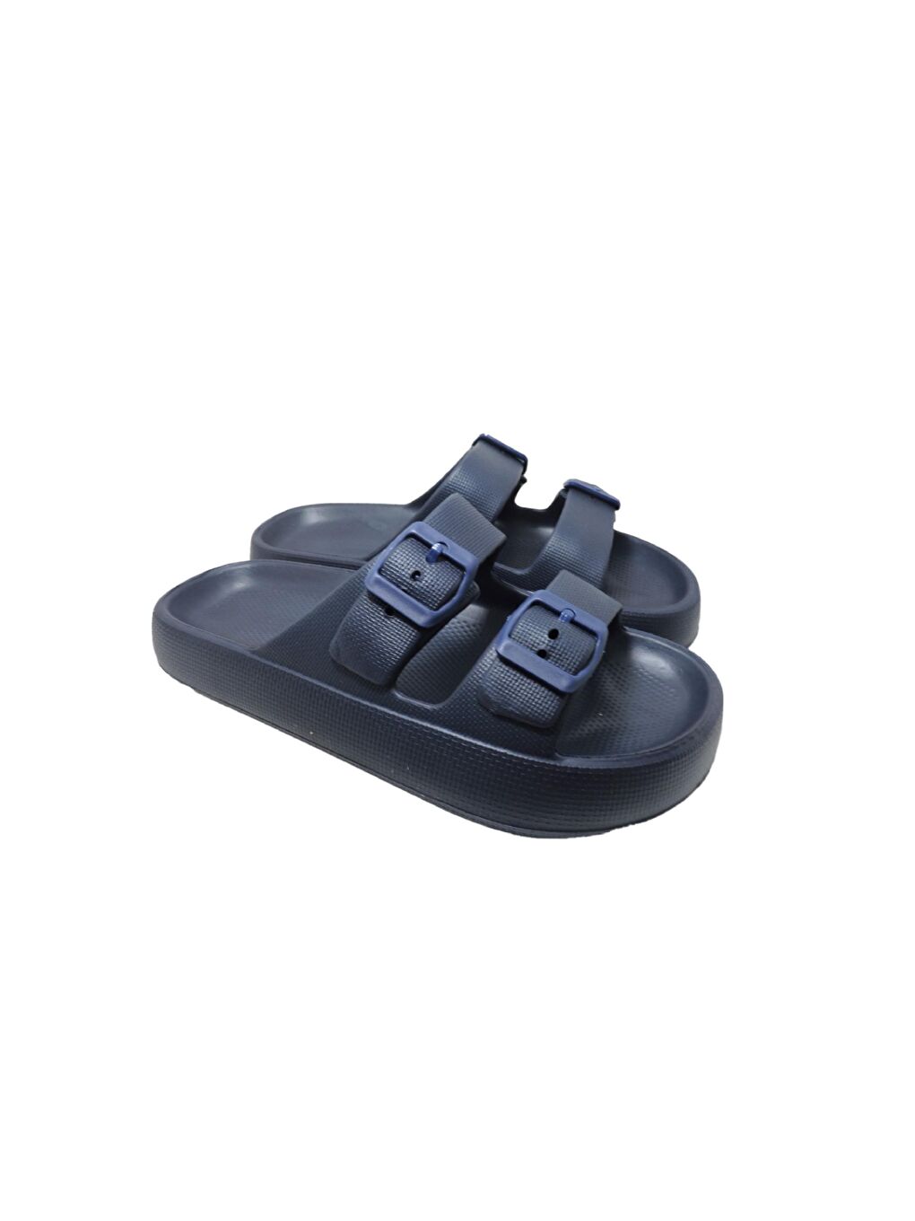 Kadın Lacivert Ayarlanabilir Kemerli Terlik TEKLI