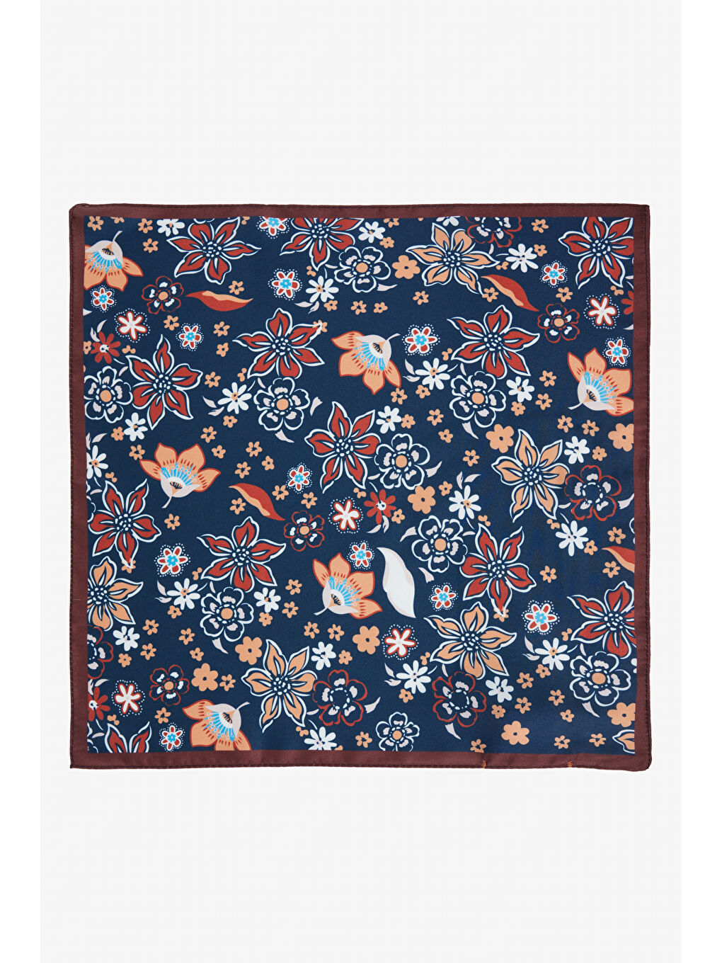 Erkek Lacivert-Kahverengi Mendil-1