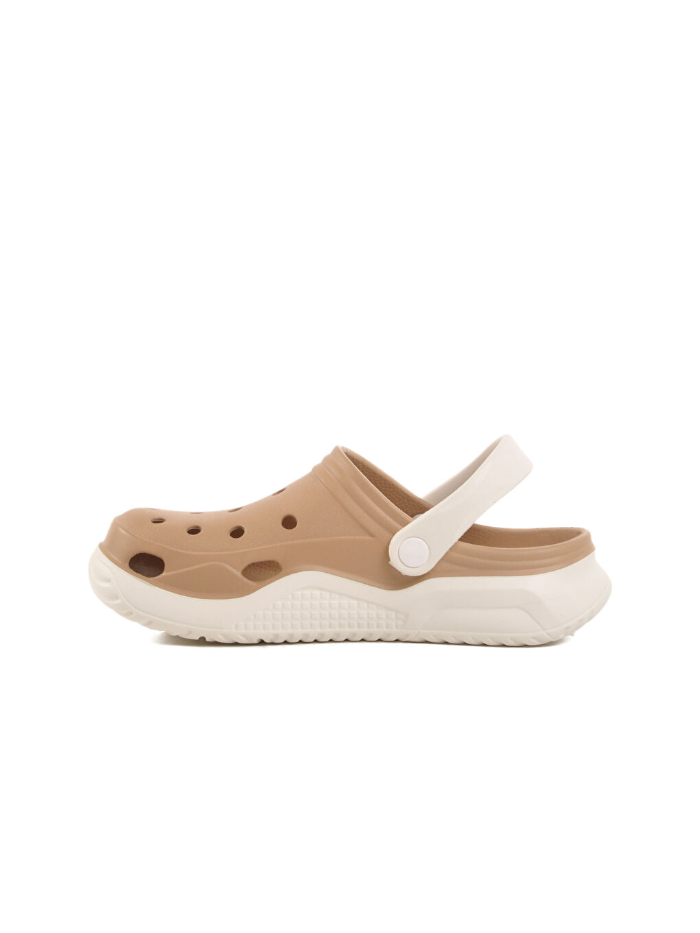 Bej Vizon Hafif Eva Taban Unisex Sabo Terlik Stella Z-1