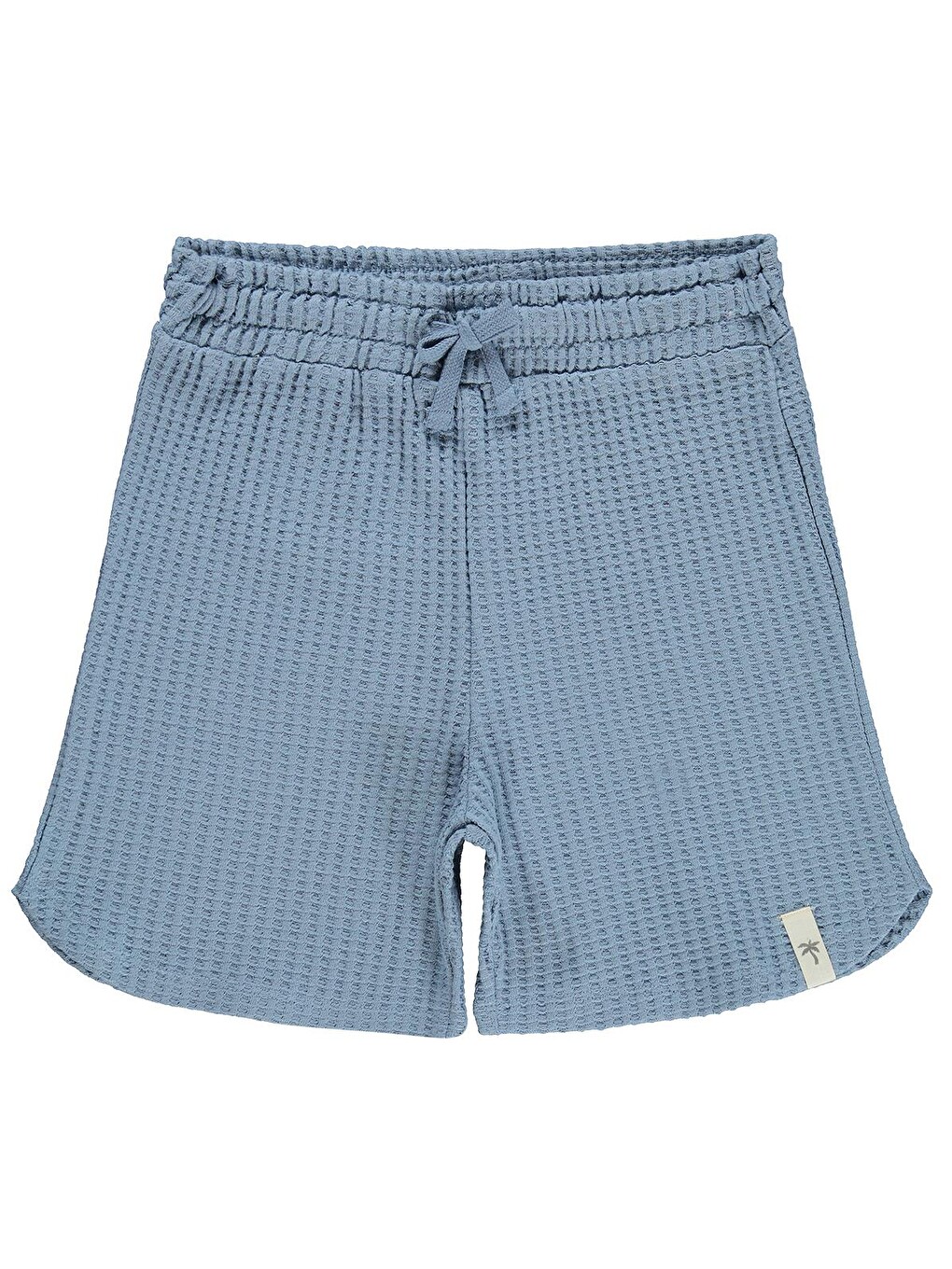 İndigo Boys Basic Waffle 10-13 Yaş Şort - Mavi