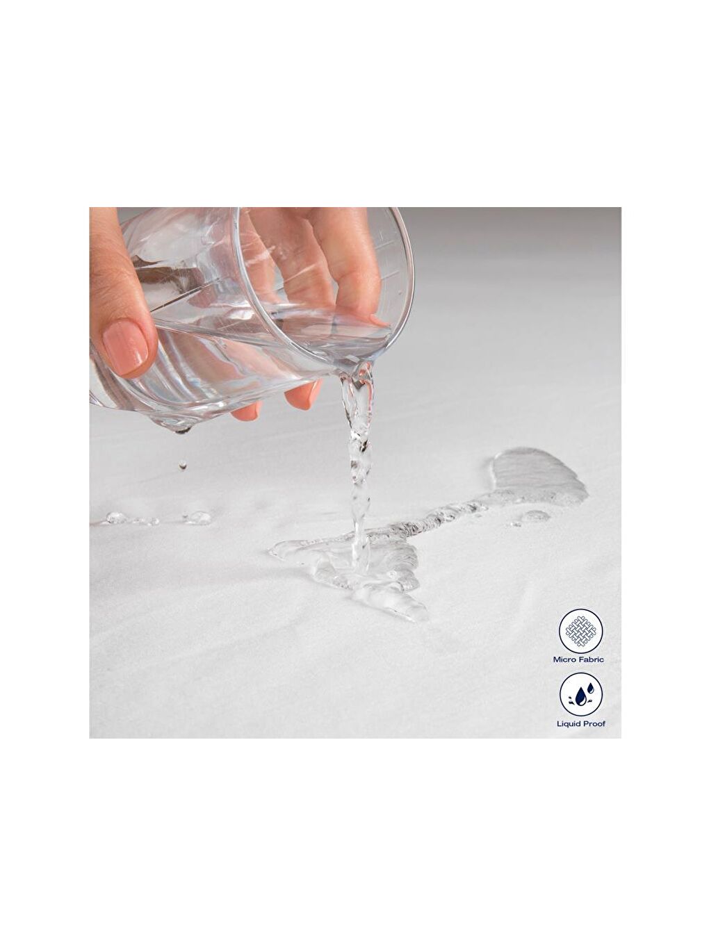 Beyaz Micro Sıvı Geçirmez Ped 90x190 Cm Tek Kişilik Alez-4