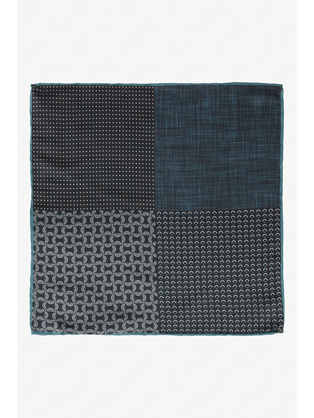 Erkek Yeşil-Siyah Mendil-1