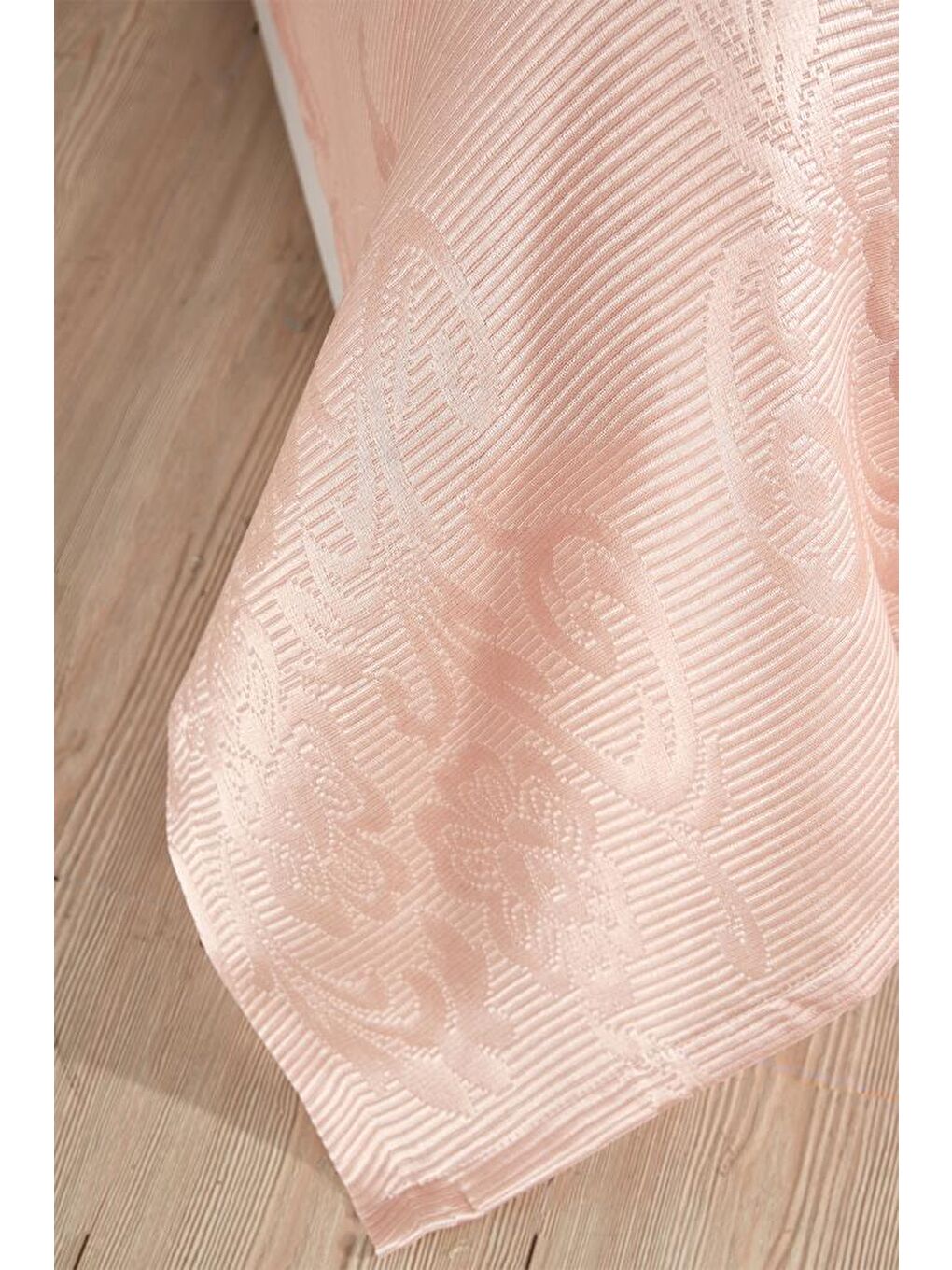 Karışık Lale Çift Kişilik Yatak Örtüsü Pudra-4