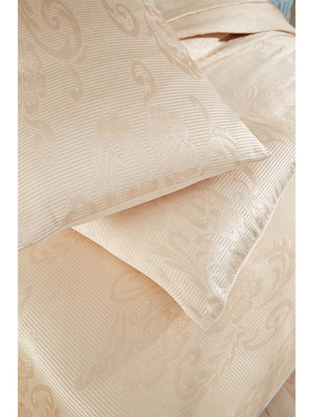 Kahverengi Lale Çift Kişilik Yatak Örtüsü Cappucino-6