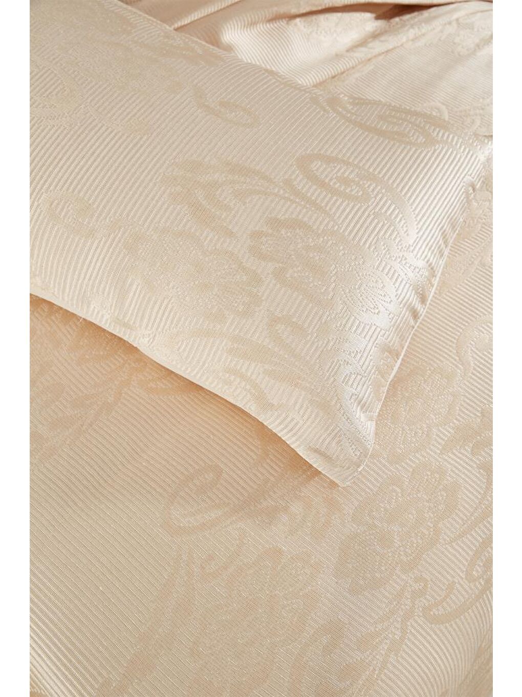 Kahverengi Lale Çift Kişilik Yatak Örtüsü Cappucino-7