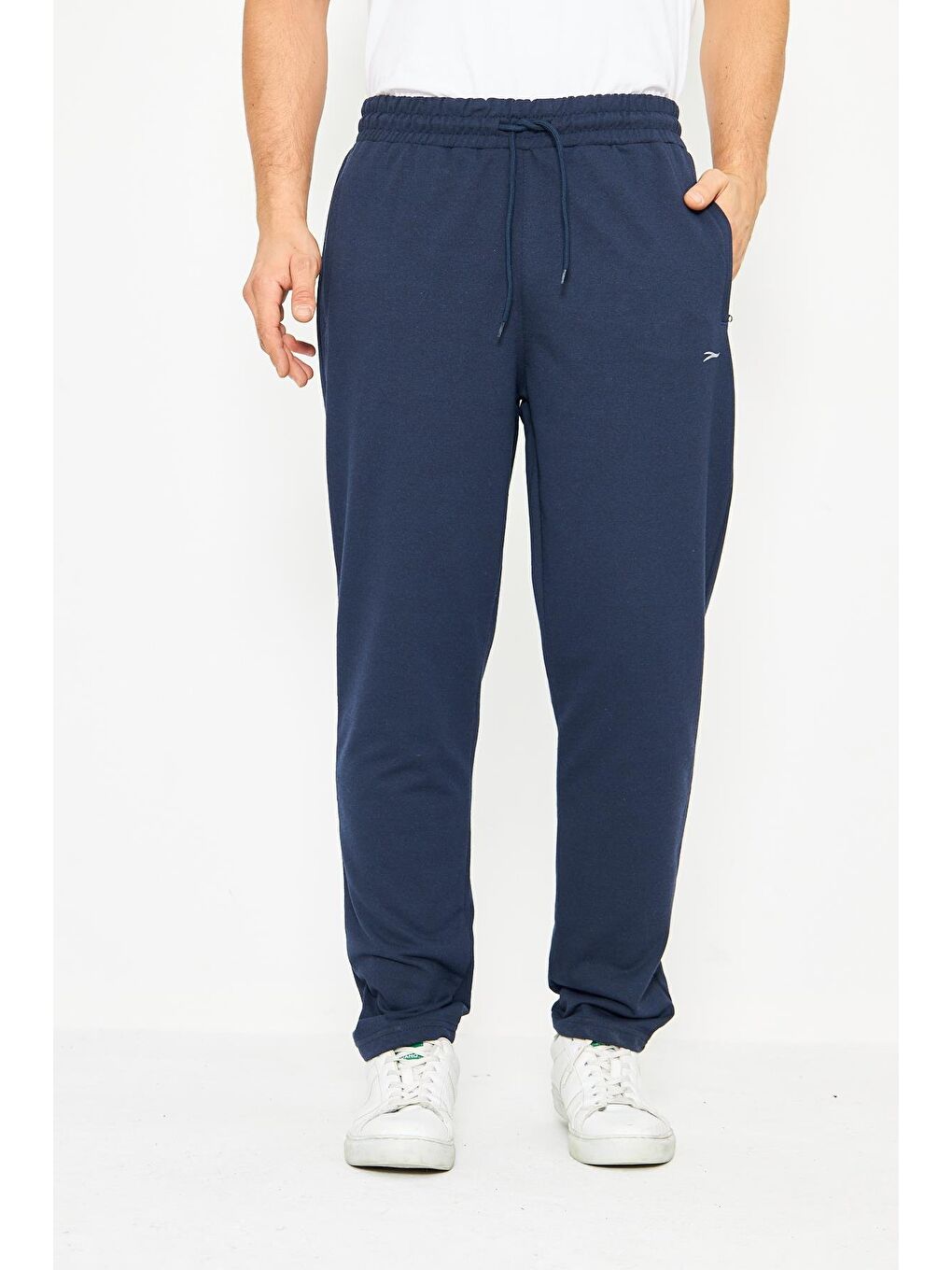 Lacivert Erkek Düz Paça Rahat Kesim Eşofman Altı 6501-3