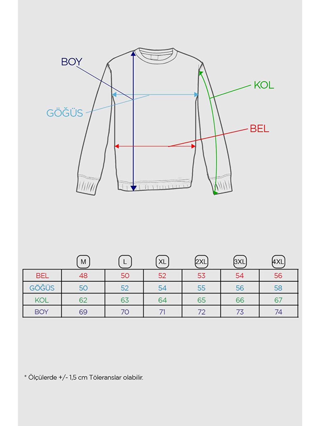 Erkek A.Gri Modernfit / Ekstra Dar Kalıp Bisiklet Yaka Sweatshirt-4