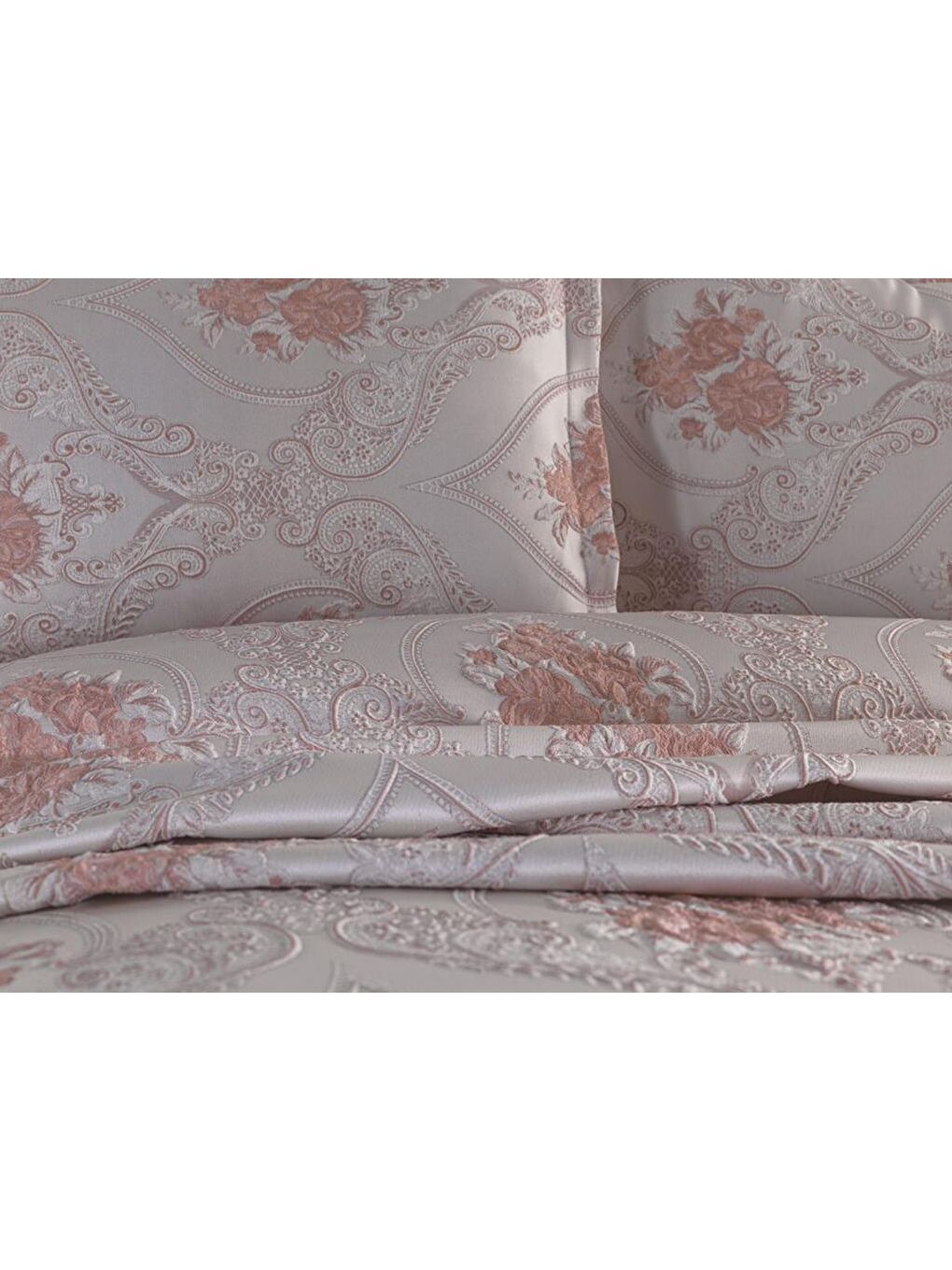 Pembe Sandra Yatak Örtüsü Pudra-2