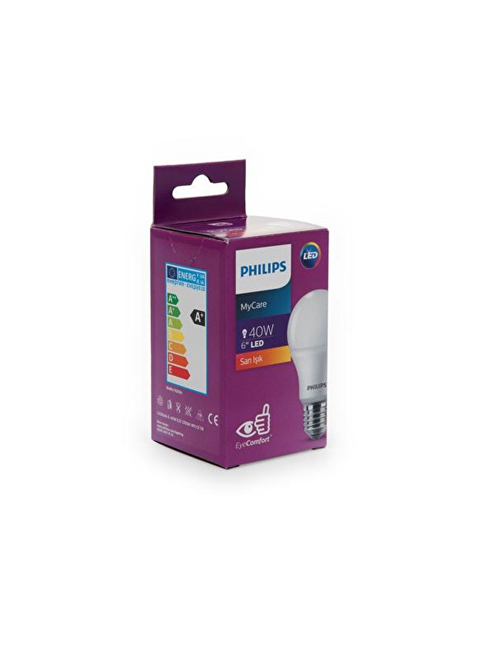 Ledbulb 5,5W - 40W E27 Ampul - 2700K Sarı Işık-3