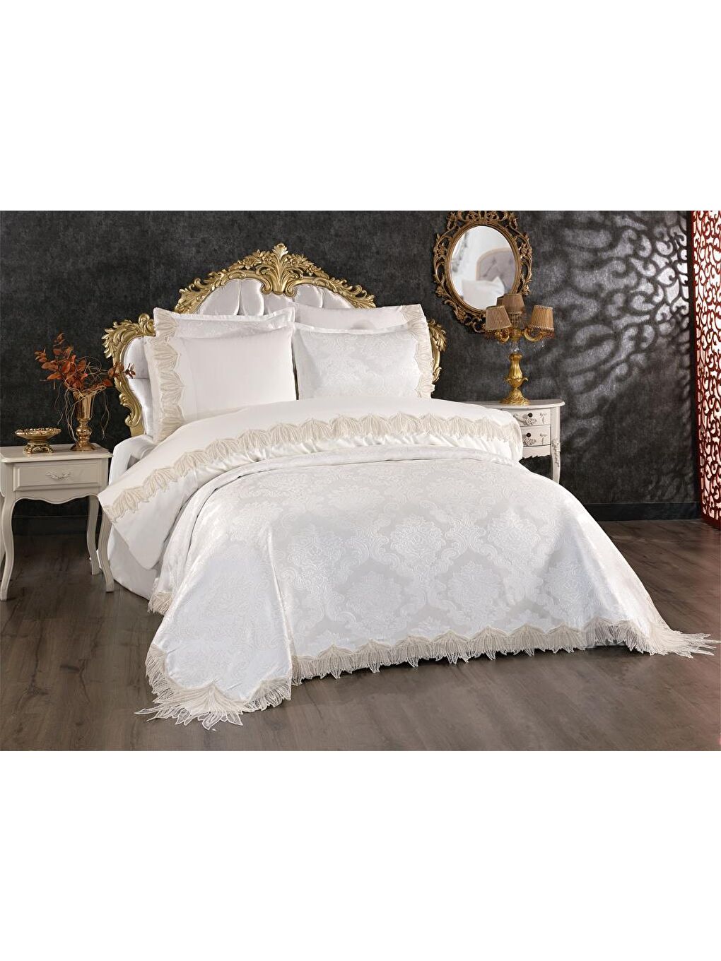 Ekru Pride Gelin Seti 7 Parça Krem-1