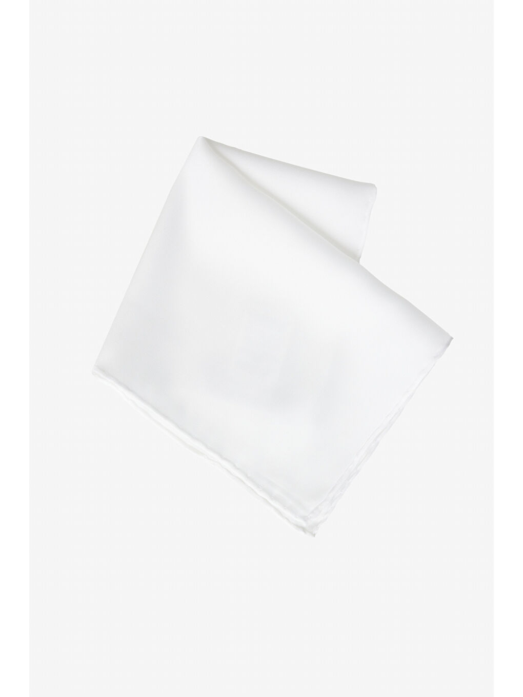 Erkek Beyaz İpek Mendil