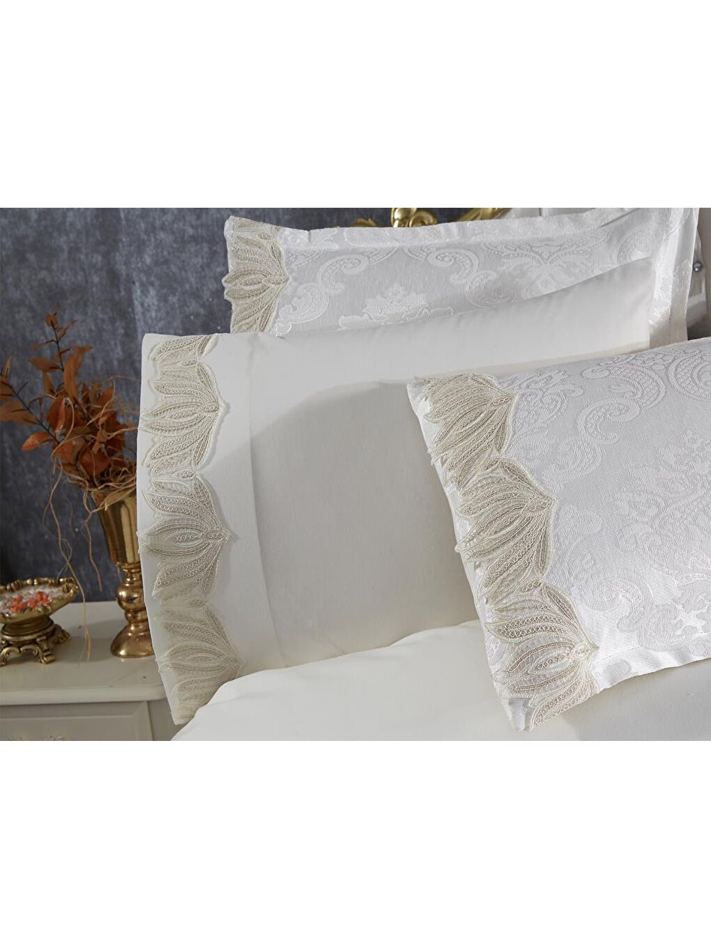 Ekru Pride Gelin Seti 7 Parça Krem-3